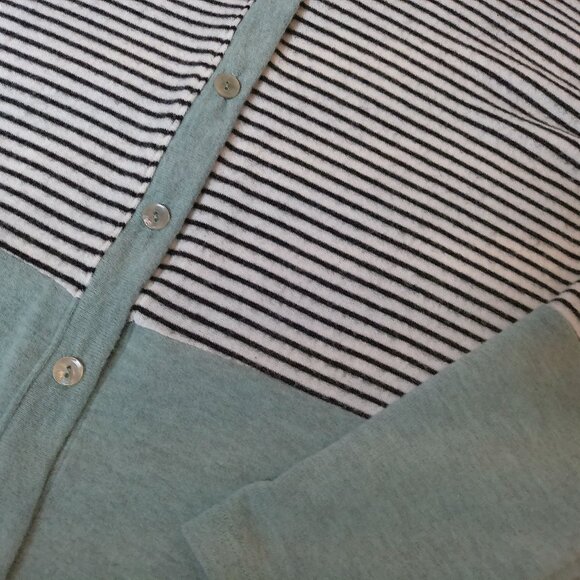 Cardigan MEDIUM Long Sleeve Knit Lightweight button-down top Sweater summer - Picture 5 of 10